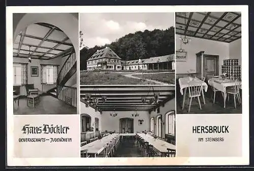 AK Hersbruck am Steinberg, Gewerkschafts-Jugendheim Hans Böckler, verschiedene Ansichten
