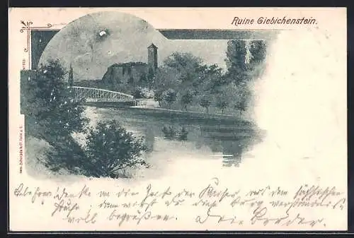 AK Halle /Saale, Ruine Giebichenstein