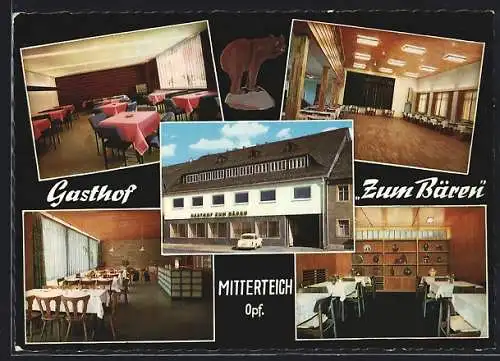 AK Mitterteich /Opf., Gasthof zum Bären mit Innenansichten