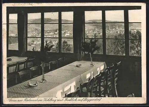 AK Deggendorf, Gasthaus und Restauration Kohlberg, Bes. Jos. Altschäffl
