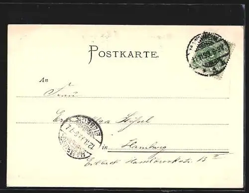 AK Mannheim, Die Innenstadt aus der Vogelschau