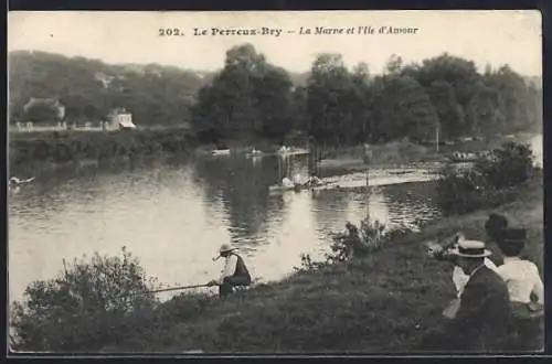 AK Le Perreux-Bry, La Marne et l`Île d`Amour