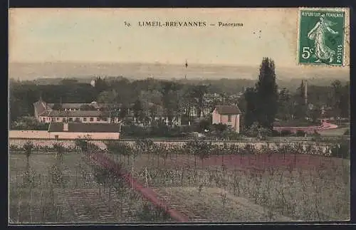AK Limeil-Brévannes, Panorama sur la campagne et les bâtiments environnants
