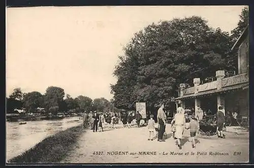 AK Nogent-sur-Marne, La Marne et le Petit Robinson