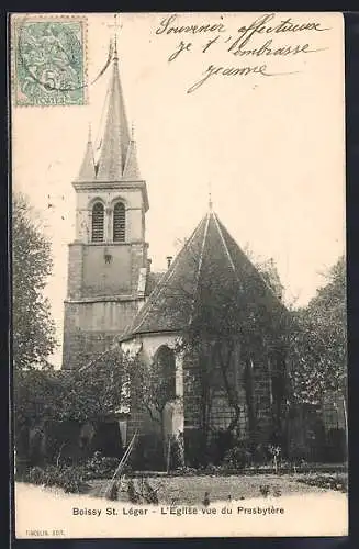 AK Boissy-St-Léger, L`Église vue du Presbytère