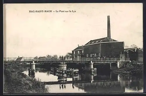 AK Bac-Saint-Maur, Le Pont sur la Lys