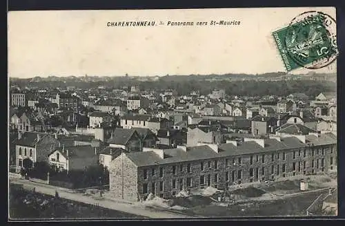 AK Charentonneau, Panorama vers St-Maurice