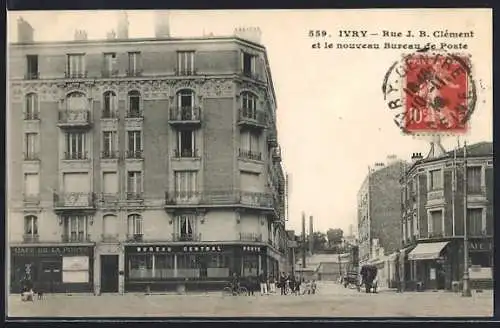 AK Ivry, Rue J. B. Clément et le nouveau Bureau de Poste