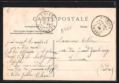 AK Gentilly, Rue de la Mairie avec des passants et arbres