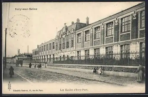 AK Ivry-sur-Seine, Les Écoles d`Ivry-Port
