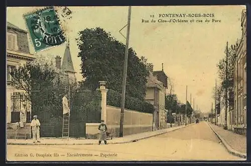 AK Fontenay-sous-Bois, Rue du Clos-d`Orléans et rue du Parc