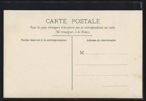 AK Levallois-Perret, La Poste au coin de la rue avec drapeau flottant