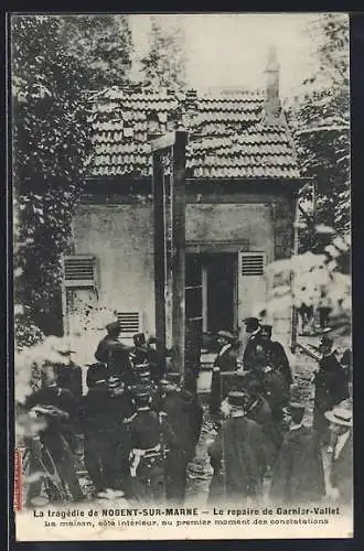 AK Nogent-sur-Marne, Le repaire de Garnier-Vallet lors des constatations