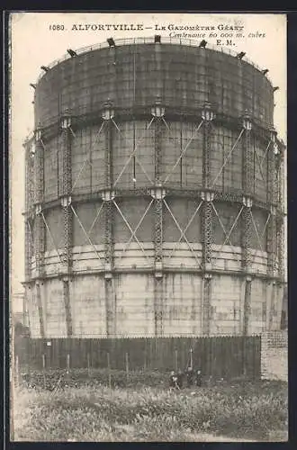 AK Alfortville, Le Gazomètre Géant d`une capacité de 60 000 m³