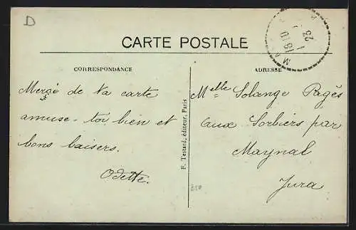 AK Charenton, Rue Guérin avec vue sur l`église et immeubles adjacents