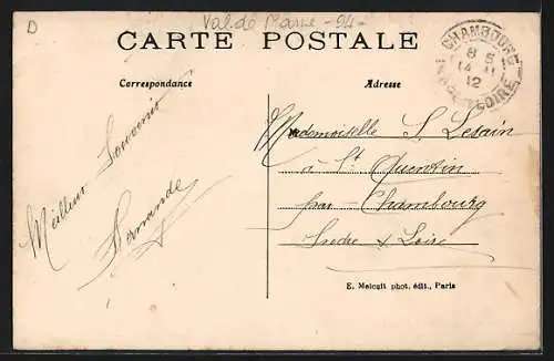 AK Alfortville, Quai d`Alfortville avec vue sur le fleuve et bâtiments adjacents