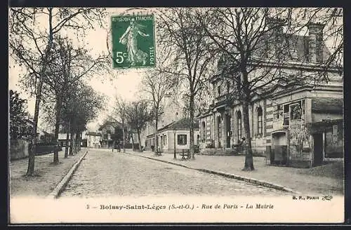 AK Boissy-Saint-Léger, Rue de Paris, La Mairie