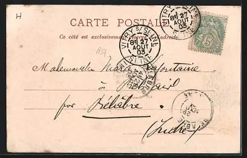 AK Vitry-sur-Seine, École Communale de Garcons du Port-à-l`Anglais avec élèves devant le bâtiment