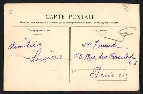 AK Saint-Mandé, Grande Rue de la République avec calèche et passants