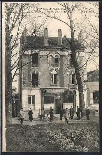 AK Fontenay-sous-Bois, Maison Albert avec des passants devant l`entrée