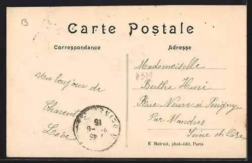 AK Charenton, Rue de Conflans avec Crédit Lyonnais et passants