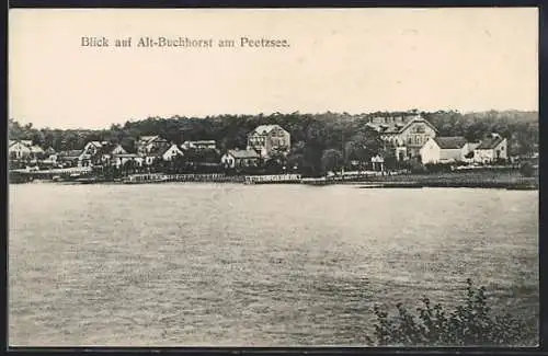 AK Alt-Buchhorst, Blick auf Häuser am Peetzsee