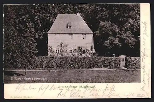 AK Weimar / Thüringen, Goethes Gartenhaus