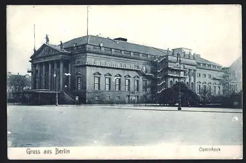 AK Berlin, Opernhaus Unter den Linden