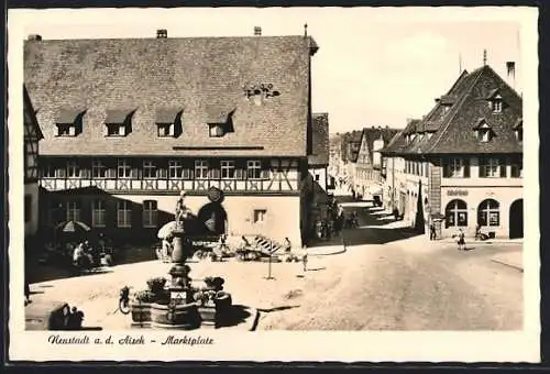 AK Neustadt / Aisch, Partie am Marktplatz