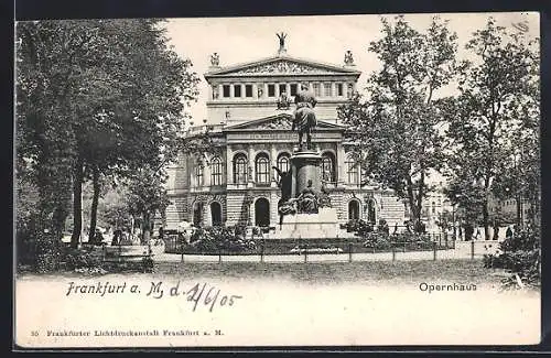 AK Frankfurt a. M., Opernhaus