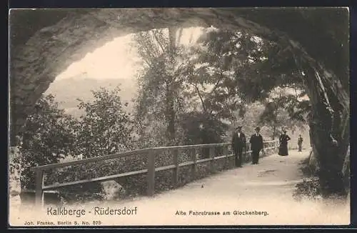AK Kalkberge-Rüdersdorf, Alte Fahrstrasse am Glockenberg