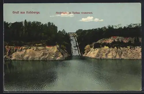 AK Kalkberge, Förderbahn im Tiefbau Kremersee