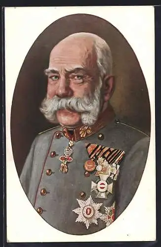 Künstler-AK Kaiser Franz Josef I. von Österreich, Original von R. Grabendorff