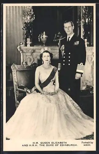 AK H. M. Queen Elizabeth and H. R. H. The Duke of Edinburgh