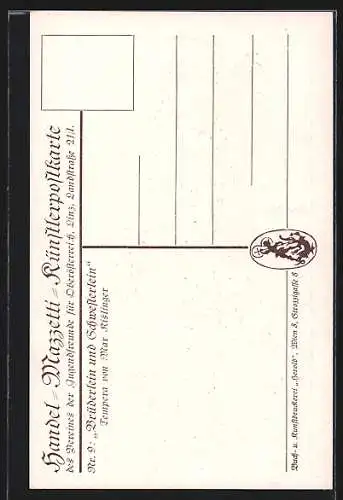 Künstler-AK Edo v. Handel-Mazzetti: Aufführung des Märchens Brüderlein u. Schwesterlein