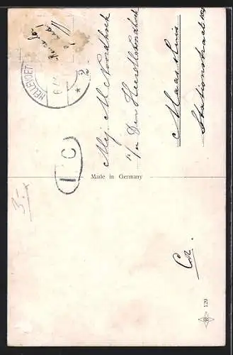 Künstler-AK Porträt einer hübschen Blondine mit Hut