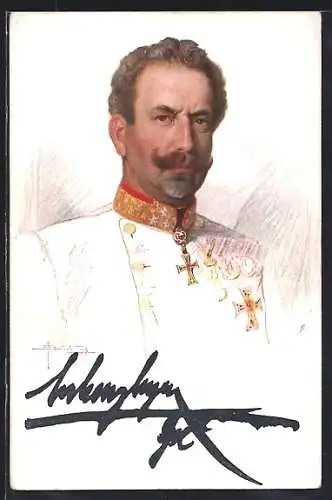 AK Portrait von Erzherzog Eugen von Österreich mit Orden