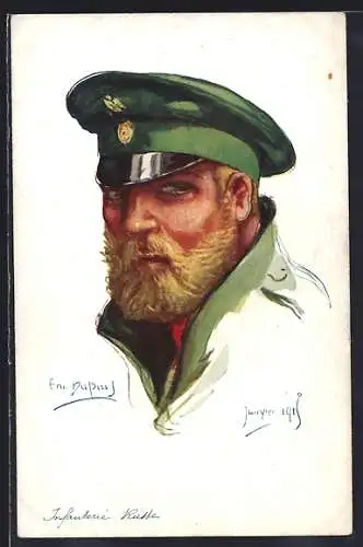 Künstler-AK Em.Dupuis: Russischer Infanterie-Soldat in Uniform