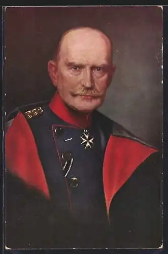 AK General von Beseler mit Orden, Portrait