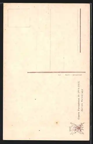 AK französischer General Foch in Uniform, Kommandeur der Flandern Armee