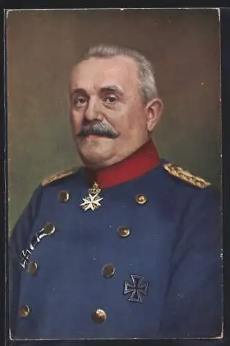 AK Generaloberst von Woyrsch in interessanter Uniform mit Abzeichen