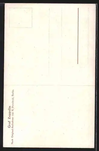 AK Graf Zeppelin mit Fliege, Portrait