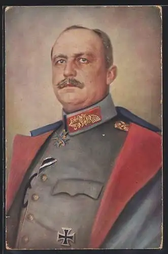 AK Erich Ludendorff mit Eisernem Kreuz