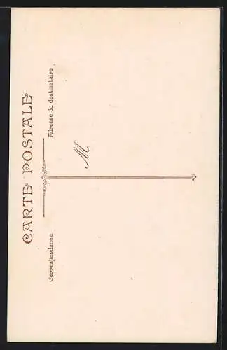 AK General Gallieni, Portrait in Uniform mit Orden