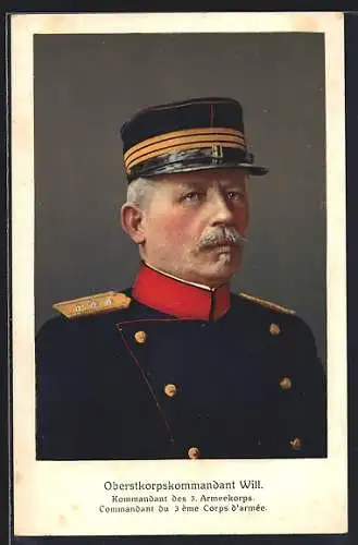 AK Oberstkommandant Will, Portrait in Uniform
