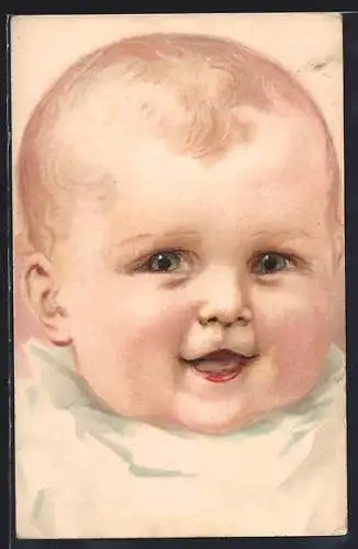 AK Lächelndes Kindergesicht