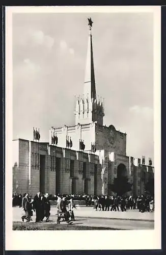 AK Leipzig, Technische Messe, Halle der Sowjet-Union mit 16000qm Ausstellungsfläche