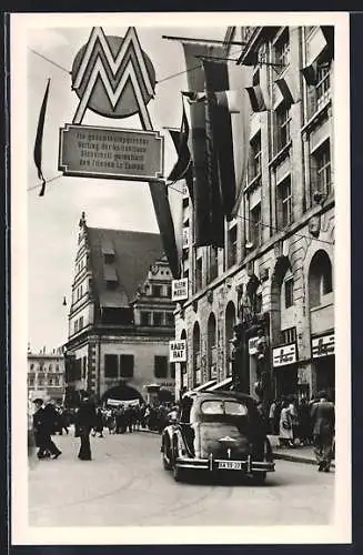 AK Leipzig, Leipziger Messe, Messehaus Handelshof Grimmaische Strasse