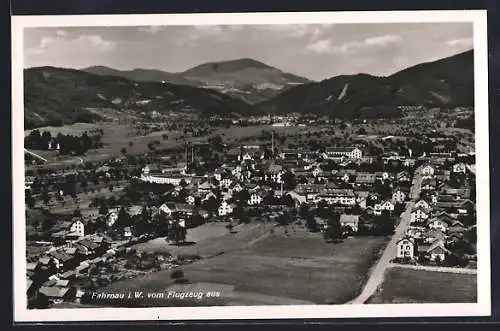 AK Fahrnau i. W., Ortsansicht vom Flugzeug aus