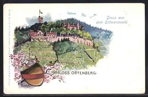 AK Offenburg, Schloss Ortenberg, Wappen